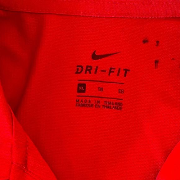 NFL Nike Buccaneers Dri-Fit Red V-neck Polo XL - Picture 4 of 14